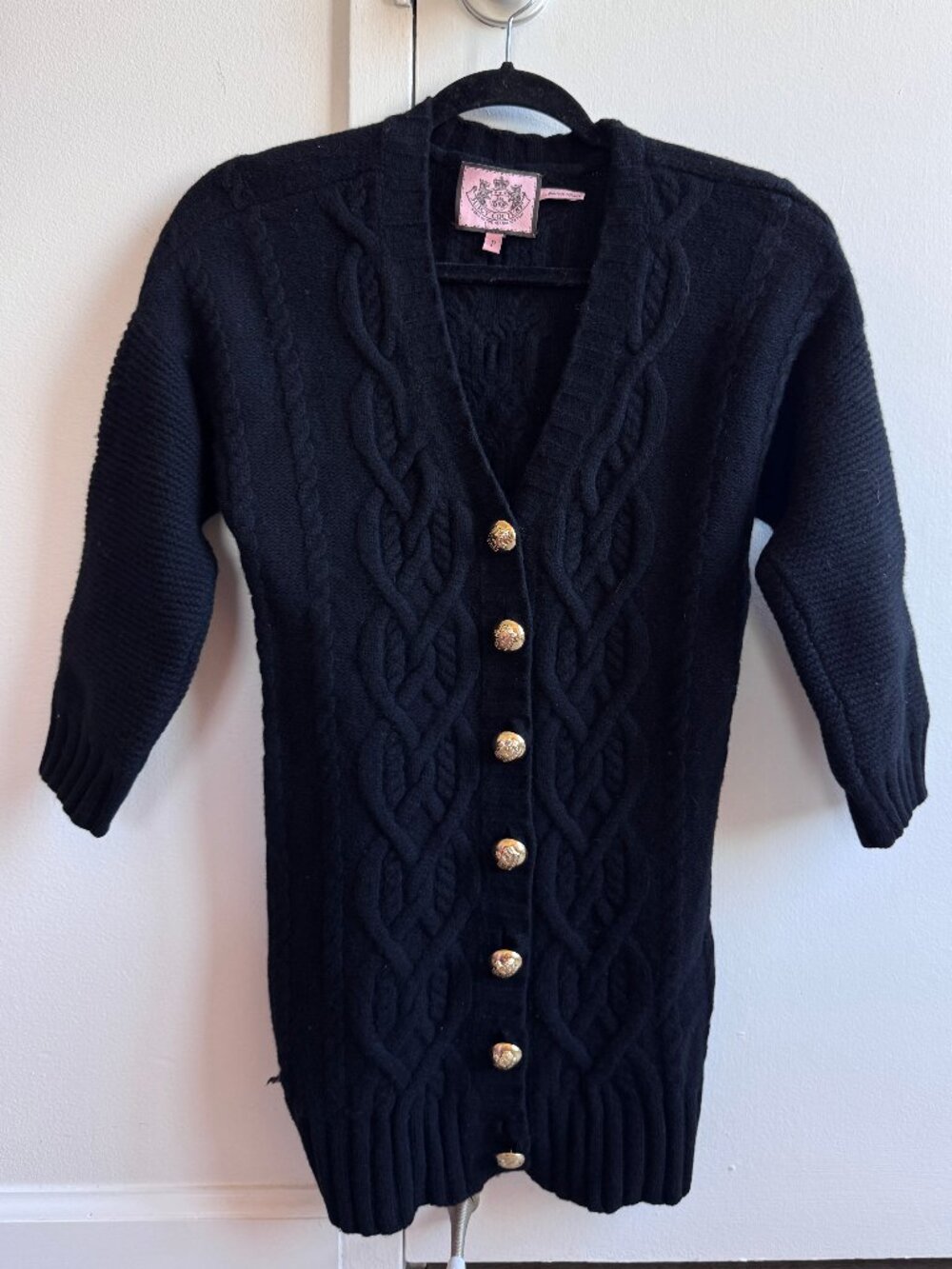Y2K Juicy Couture Wool Cashmere Blend Knit Cardigan (P)